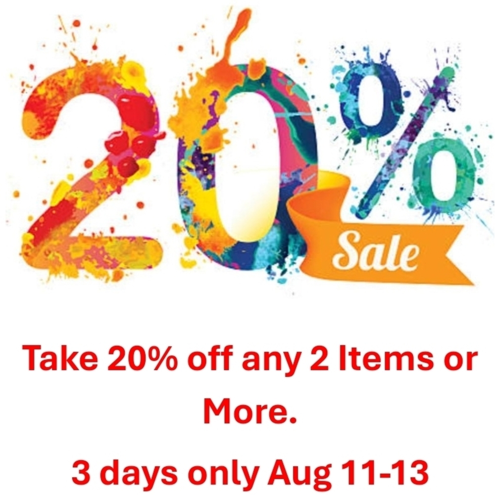 Colorful 20% Off Sale Sign